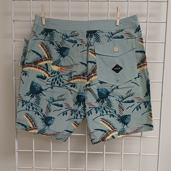 Critical Slide Society Men's Beach Shorts-La Punta Boardie- Glacier -Blue - Picture 2 of 4